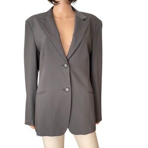 Talbots green Italian wool blazer made in Japan